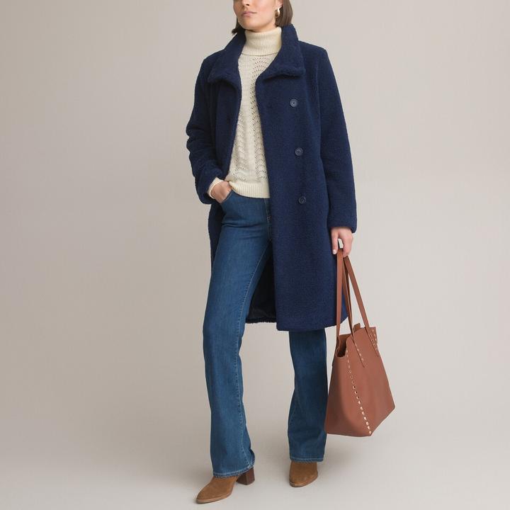 Produktbild Anne Weyburn Bouclé-Mantel mit Knopfverschluss (44)