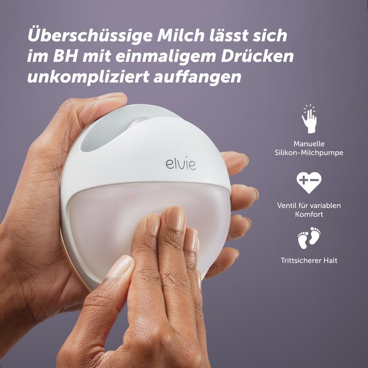 Actual product image Elvie Curve - Manual silicone breast pump to wear in the bra (120 ml)
