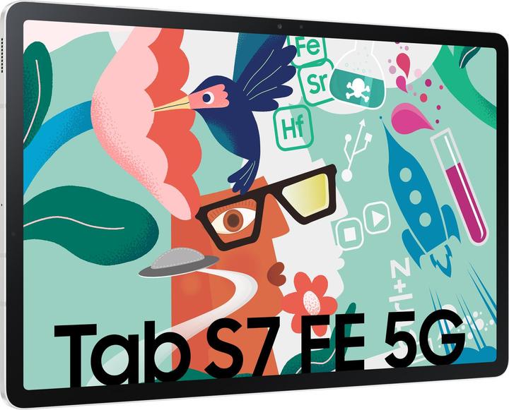 Produktbild Samsung Galaxy Tab S7 FE (5G, 12.40", 64 GB, Mystic Silver)