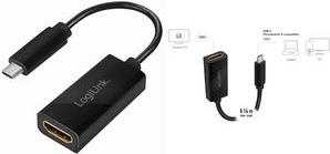 Produktbild LogiLink USB 3.2 Grafikadapter, USB-C (0.15 m, HDMI)