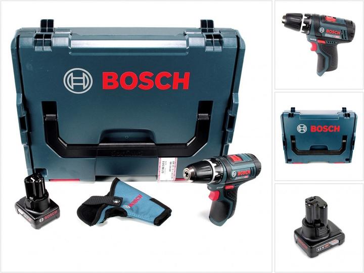 Image du produit Bosch Professional Bosch GSR 12V-15 Professional Perceuse-visseuse sans fil avec boîtier L-Boxx + 1x Batterie GBA 6,0 A (Fonctionnement sur batterie)