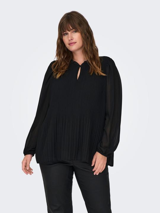 Produktbild Only Normal geschnitten Rundhals Elastische Bündchen Ballonärmel Top Top (44)