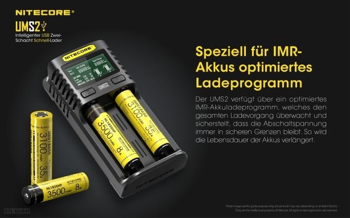Immagine prodotto Nitecore UMS2 (1 pz., AAA, AA, Caricabatterie senza batteria)
