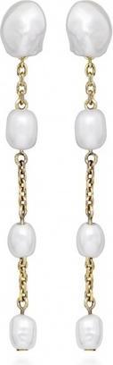 Immagine prodotto Silver Cat Delicati orecchini placcati in oro con perle vere SC514