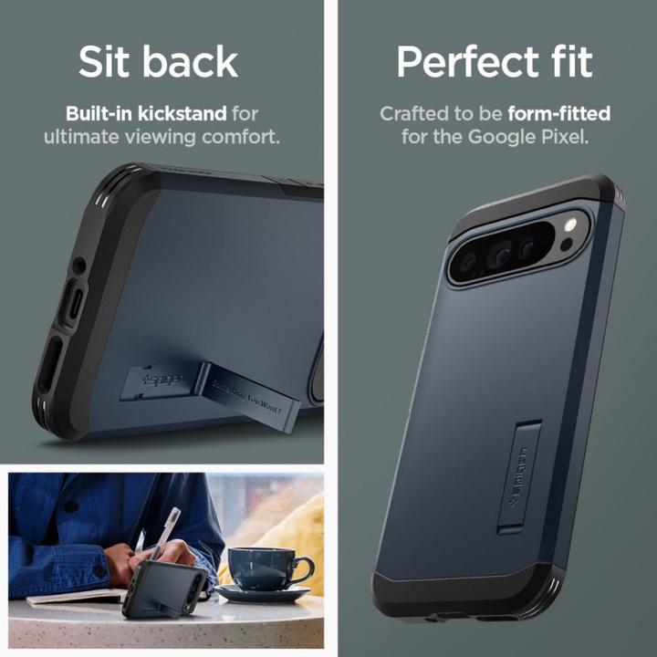 Image du produit Spigen Étui Tough Armor pour Google Pixel 9 Pro XL Metallic Slate (Google Pixel 9 Pro XL)