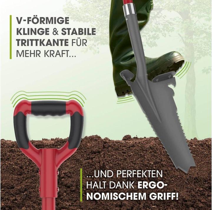 Produktbild SOG EASYmaxx Spaten- & Wurzelsäge - 114 cm, Grau/Rot