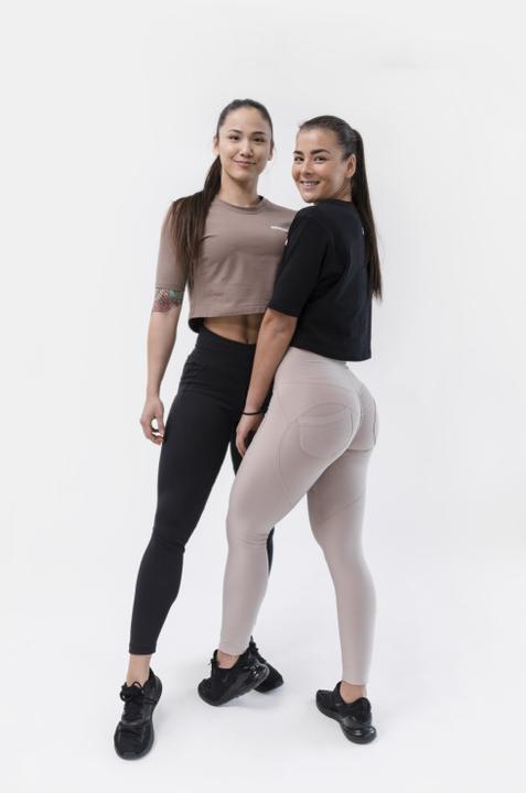 Actual product image Nebbia High Waist & Lifting Effect Bubble Butt Pants 587 cream (L)