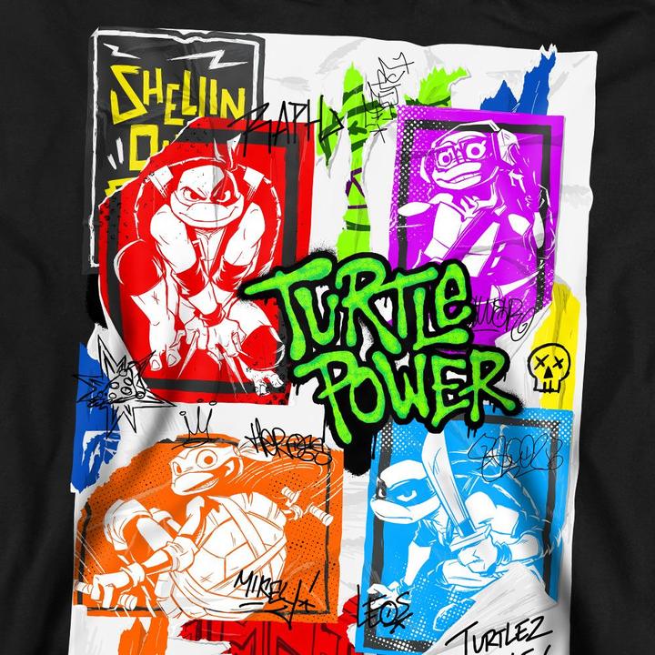 Immagine prodotto Teenage Mutant NT Felpa Poster di Lino Adulto Unisex (S)