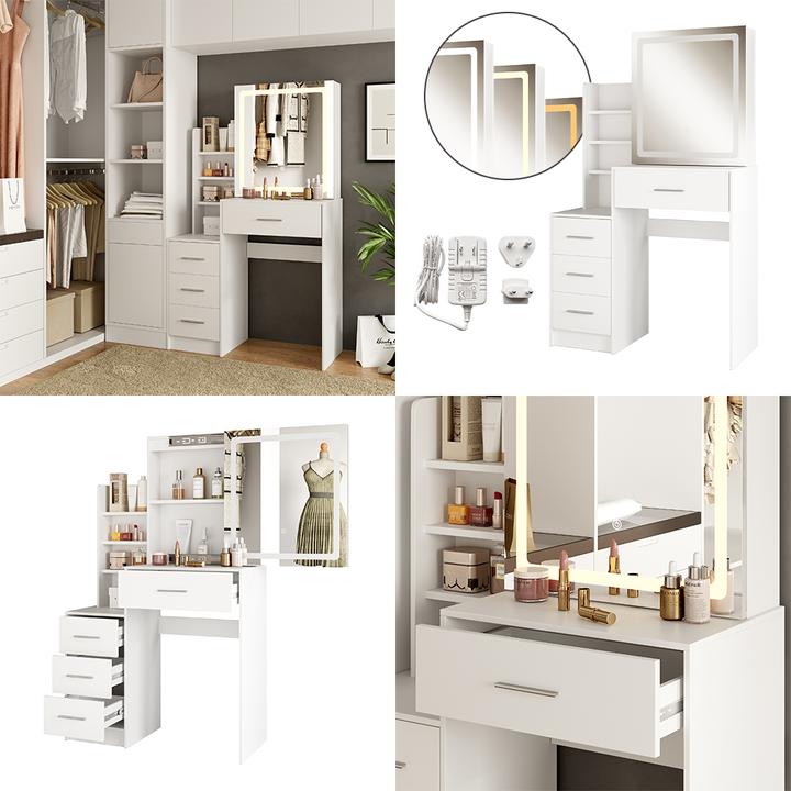 Image du produit Vicco Lisca avec éclairage (80 x 36 x 132.5 cm)