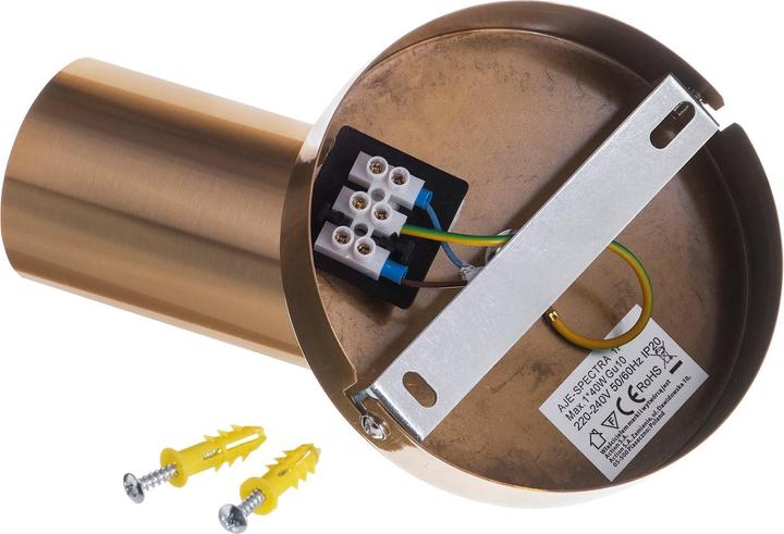 Produktbild Activejet SPECTRA einzelne goldene Deckenleuchte GU10 für Wohnzimmer (GU10)