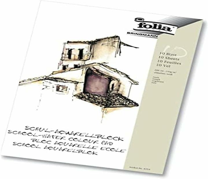 Produktbild Folia Schul-Aquarellblock (A3, Blanko, Harter Einband)