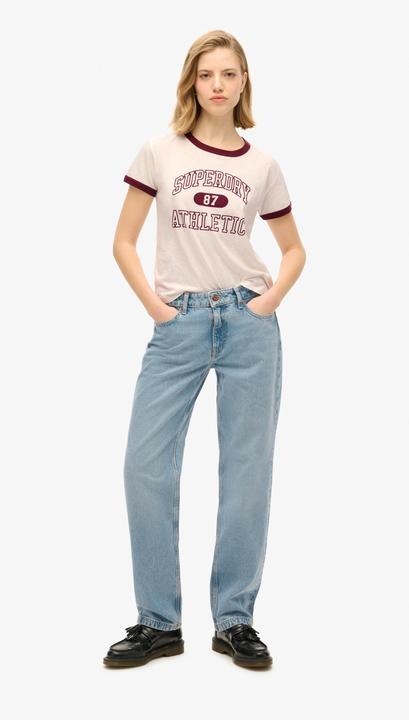 Produktbild Superdry Figurbetontes Athletic Essentials Ringer-T-Shirt (14)