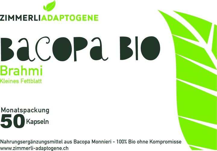 Produktbild Zimmerli Adaptogene Bacopa Brahmi Kapseln (BIO) 50 Kapseln (1 Stück, Kapseln, 25 g)