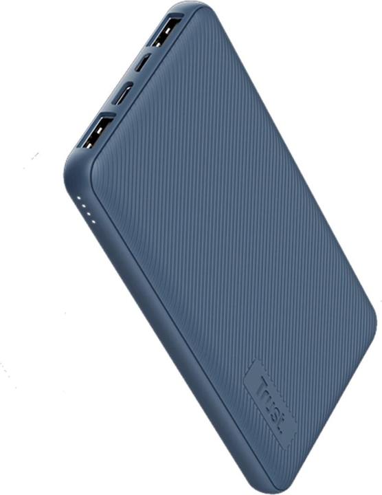 Produktbild Trust POWER BANK USB 10000MAH/PRIMO BLUE 25028 (10000 mAh, 15 W, 37 Wh)