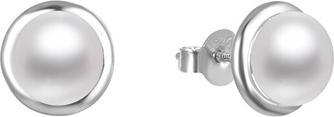 Beneto Elegant silver earrings with pearls AGUP2685P (L)