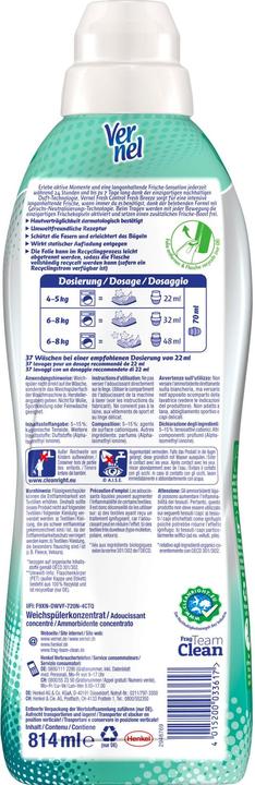 Actual product image Vernel Fresh Breeze (37 Washing cycles, Liquid detergent)