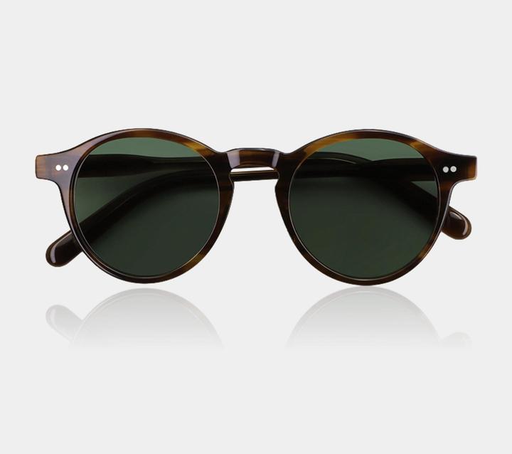Immagine prodotto James Dixon Gestreift/Grün – Oxford – Rund – Acetat – Sonnenbrille