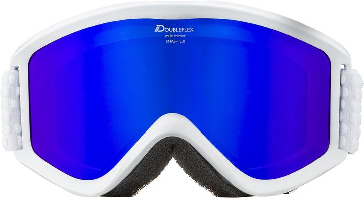 Image du produit ALPINA SPORTS Smash 2.0 Multimirror Lunettes de ski (Couleur : 812 blanc , Oculaire : MIRROR blue (S3))