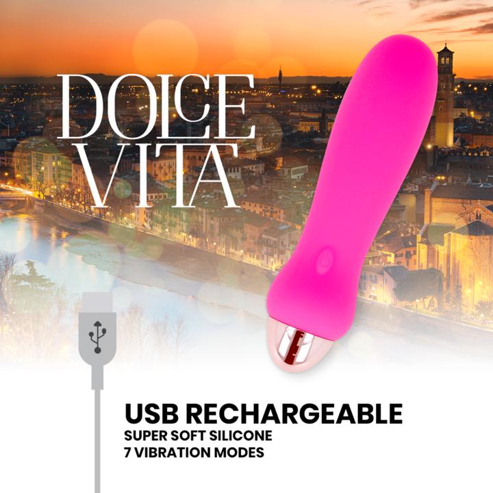 Produktbild Dolce Vita Aufladbarer Vibrator F?Nf Rosa 7 Geschwindigkeiten