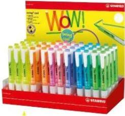 Actual product image STABILO Highlighter swing cool, 48 cardboard display (Red, Yellow, 4 mm, 1 x)