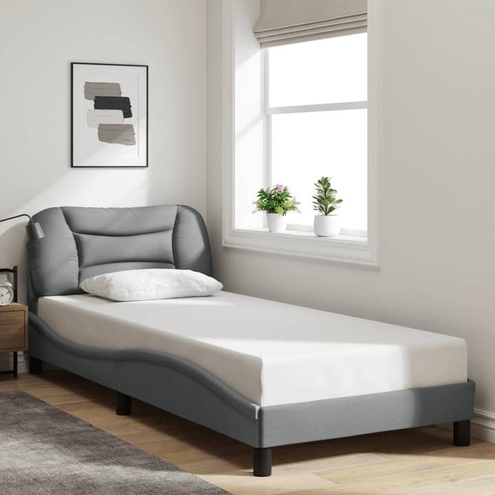 Image du produit VidaXL Cadre de lit avec tissu LED (120 x 200 cm)