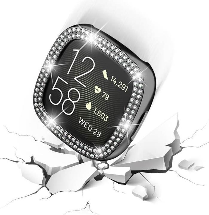 Image du produit Cover-Discount Fitbit Versa 4 / Sense 2 - Glitter Strass Protection Case noir