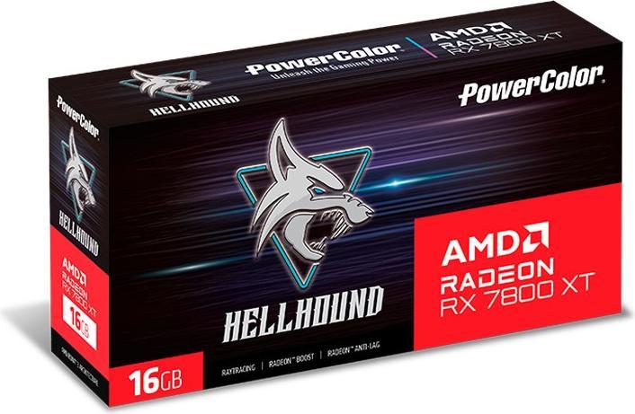 Productafbeelding Powercolor Hellhound RX 7800XT 16GB GDDR6 (16 GB)