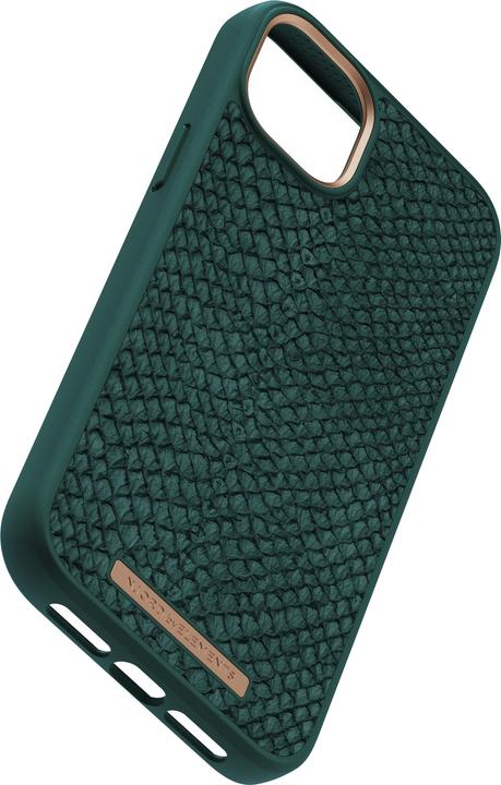 Actual product image Njord Hard Cover Salm.Leather Magsafe Case green (Apple iPhone 14 Plus)