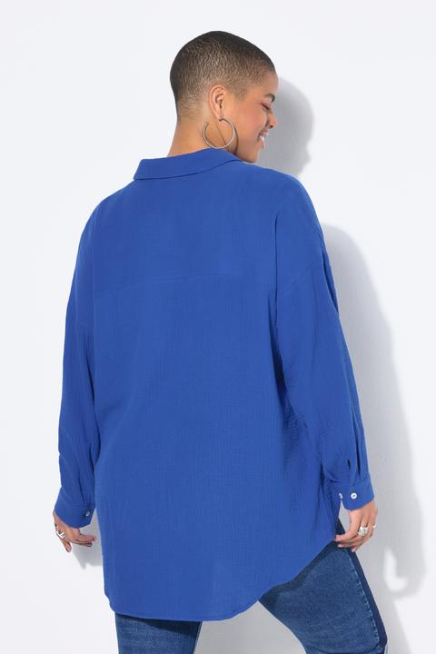Produktbild Studio Untold Musselin Bluse, oversized, Hemdkragen, Langarm (42, 44)