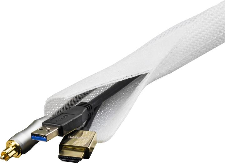 Actual product image Deltaco LDR20 cable sleeve White (Cable conduit)