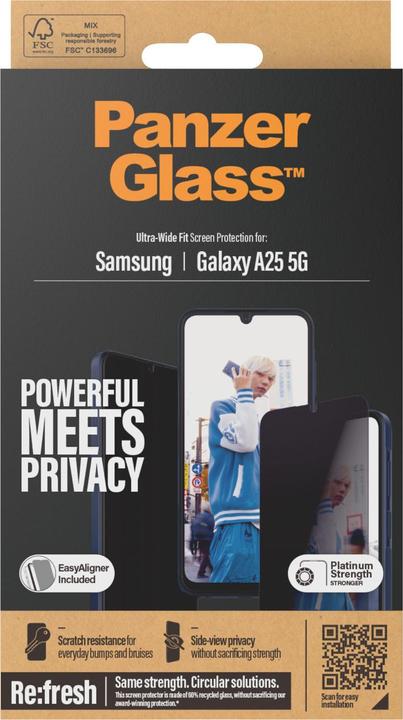 Produktbild PanzerGlass Privacy (1 Stück, Samsung Galaxy A25 5G)