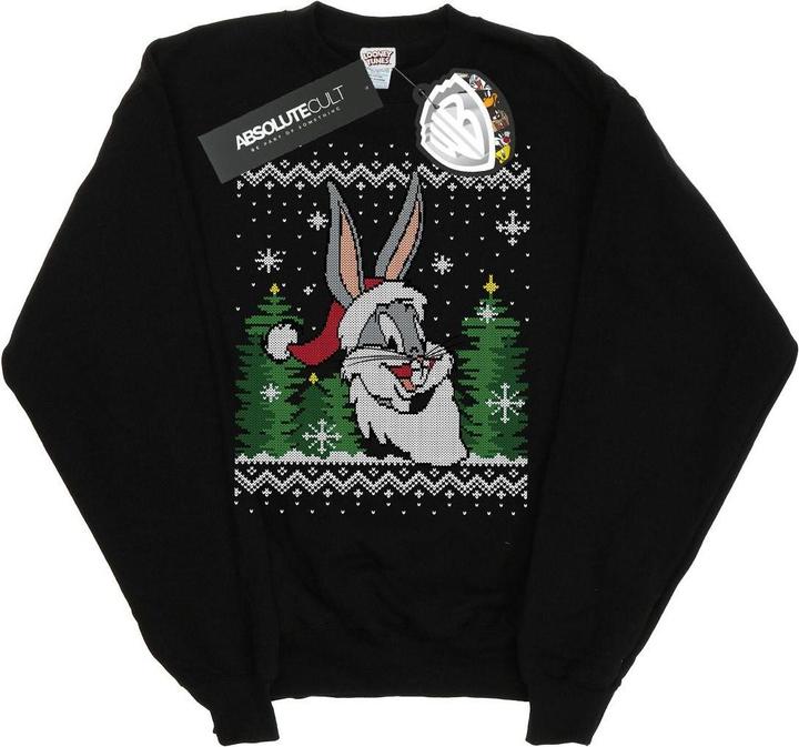 Looney Tunes Bugs Bunny Christmas Fair Isle Sweatshirt Jungen