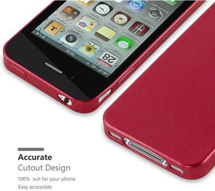 Image du produit Cadorabo Couverture métallique mate TPU (Apple iPhone 4, G4s)