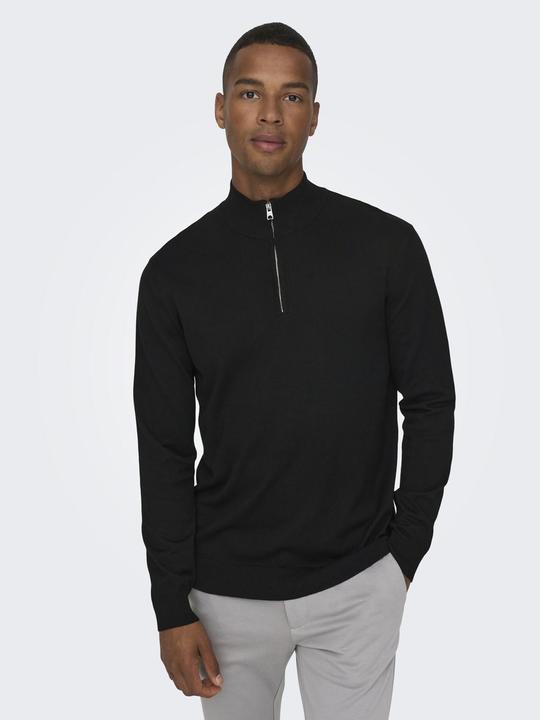 Immagine prodotto Only & Sons Maglione a maglia con mezza zip (XS)