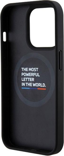 Immagine prodotto BMW BMHMP15X22NBCK Custodia rigida in pelle Carbon MagSafe per iPhone 15 Pro Max 6,7" in pelle/nero (Apple iPhone 15 Pro Max)