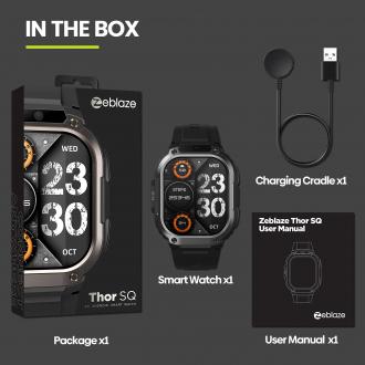 Produktbild Zeblaze Thor SQ Smartwatch – Schwarz (4G)