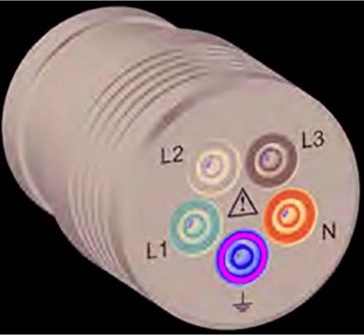 Produktbild HT Instruments Messadapter CEE 16A (CEE 5 Pol Stecker mit Anschlussbuchsen)