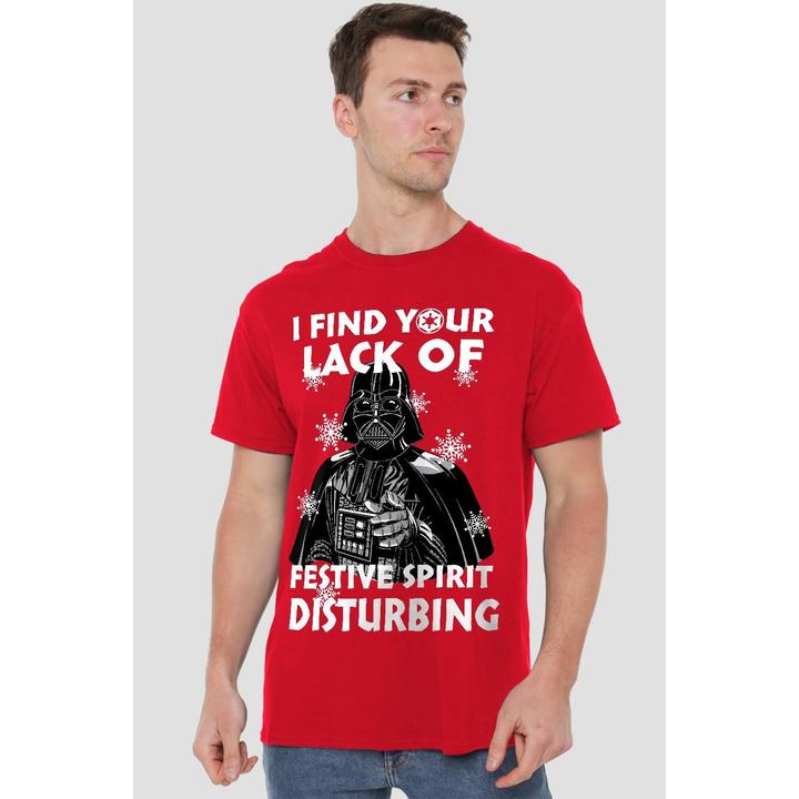 Immagine prodotto Star Wars Lack Of Spirit Maglietta Natale Darth Vader Uomo (XL)