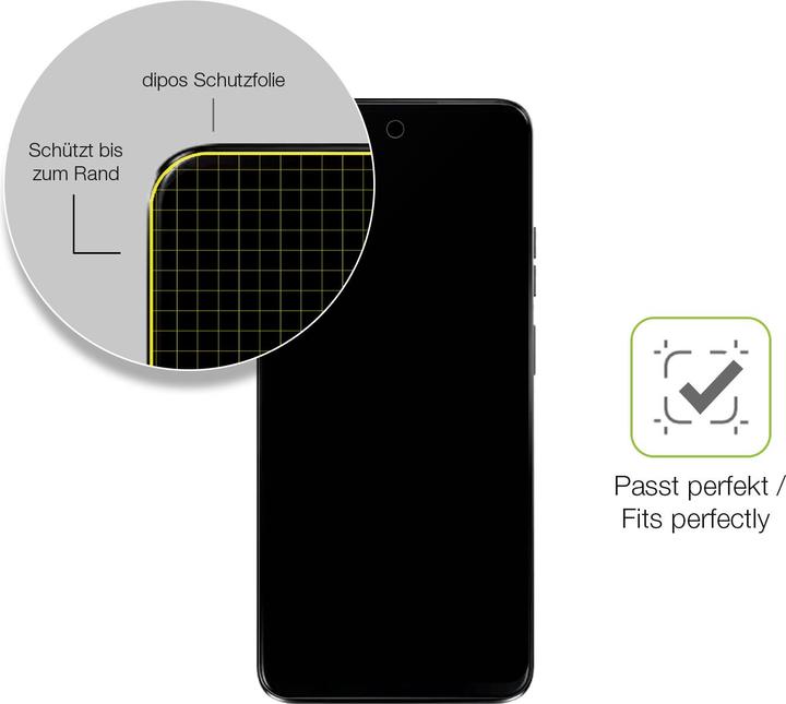 Actual product image Dipos Full Cover Screen Protector Matte (1 Piece, Motorola Moto G35)
