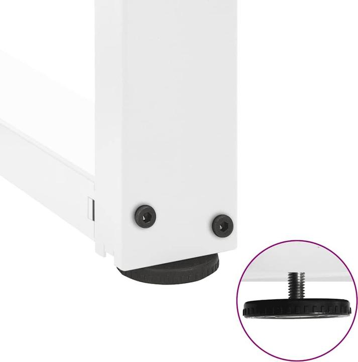 Image du produit VidaXL Pieds de table de bar en T 2 pcs. Blanc 40x35x(101-102) cm Pied de table en acier