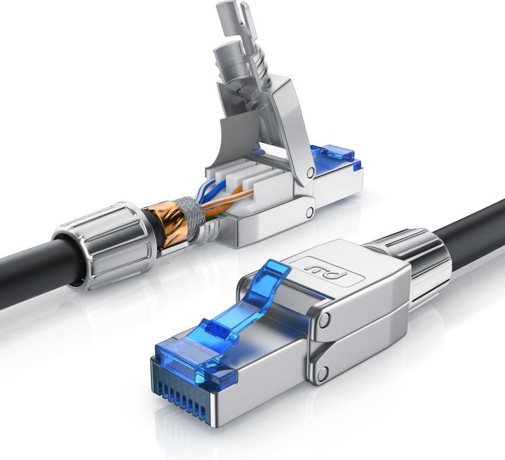 Produktbild Primewire LAN Kabel CAT.8, RJ-45, Netzwerkkabel CAT 8, Gigabit Ethernet 40 Gbit/s, S/FTP Pimf Patchkabel (S/FTP, CAT8.1, 15 m)