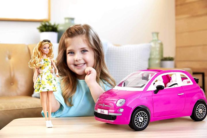 Actual product image Barbie Fiat convertible incl. doll