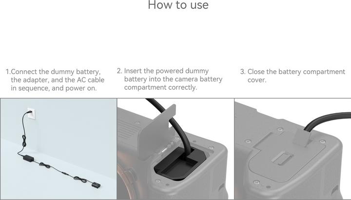 Produktbild SmallRig NP-FZ100 Dummy Battery with Power Adapter (Akku)