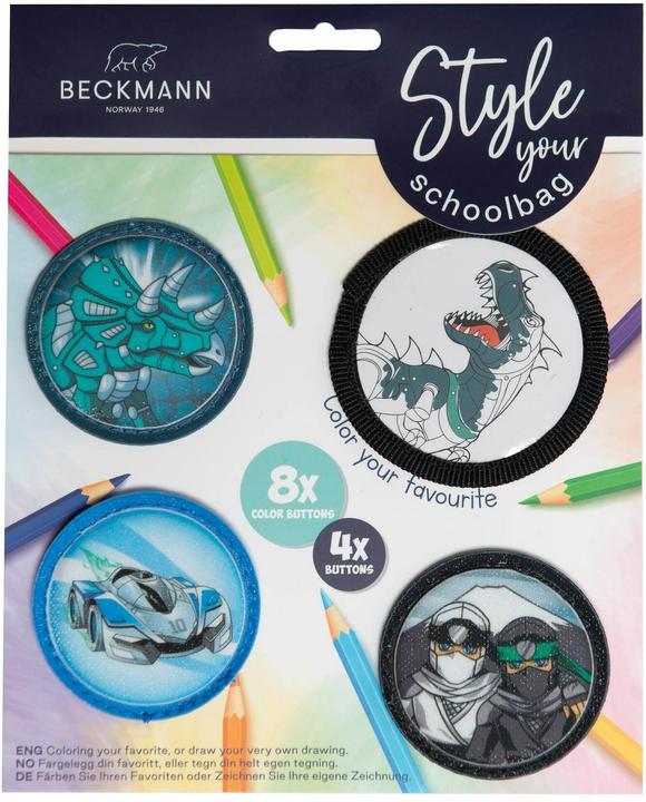 Immagine prodotto Beckmann Set di accessori per lo zaino di scuola Kletties (0.18 l)