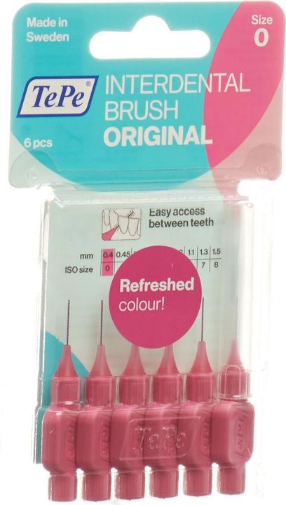 Image du produit TePe Interdental Brush 0.4mm pink (6 x, 0.40 mm)