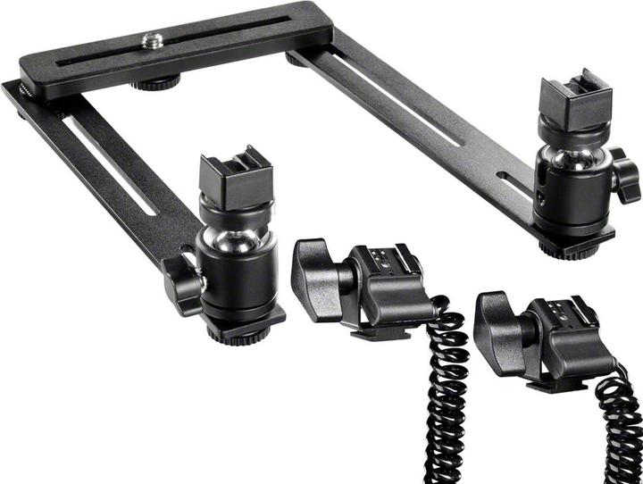 Image du produit Walimex Macro rail de flash Basic m. Câble en Y Olymp. (Support de flash)