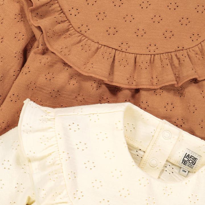 Produktbild La Redoute Collections 2er-Pack Langarm-Shirts mit Rüschen (110)
