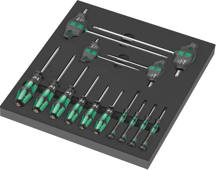 Wera 9712 Schaumstoffeinlage TX HF Schraubendreher Set1 (Pin-torx)