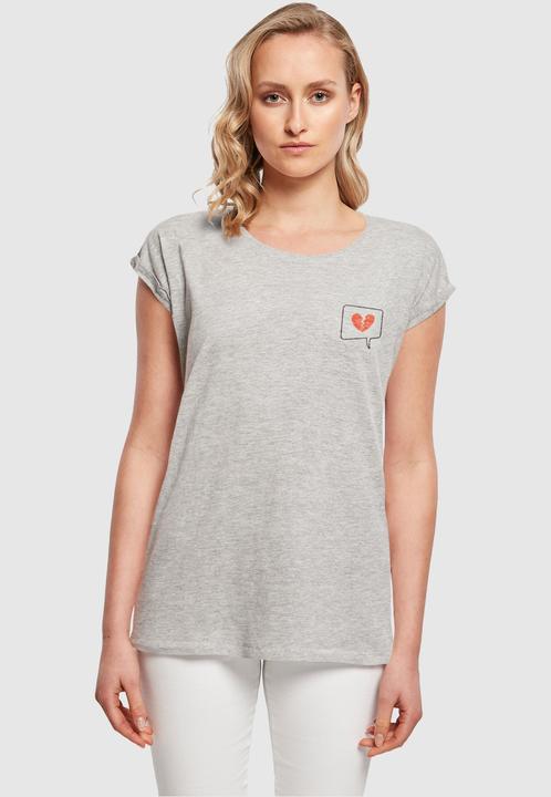Produktbild Merchcode Ladies Heartbreak Extended Shoulder Tee - 111575 (XS)