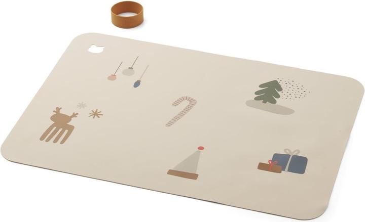 Actual product image Liewood Placemat Jude Holiday Sandy Mix